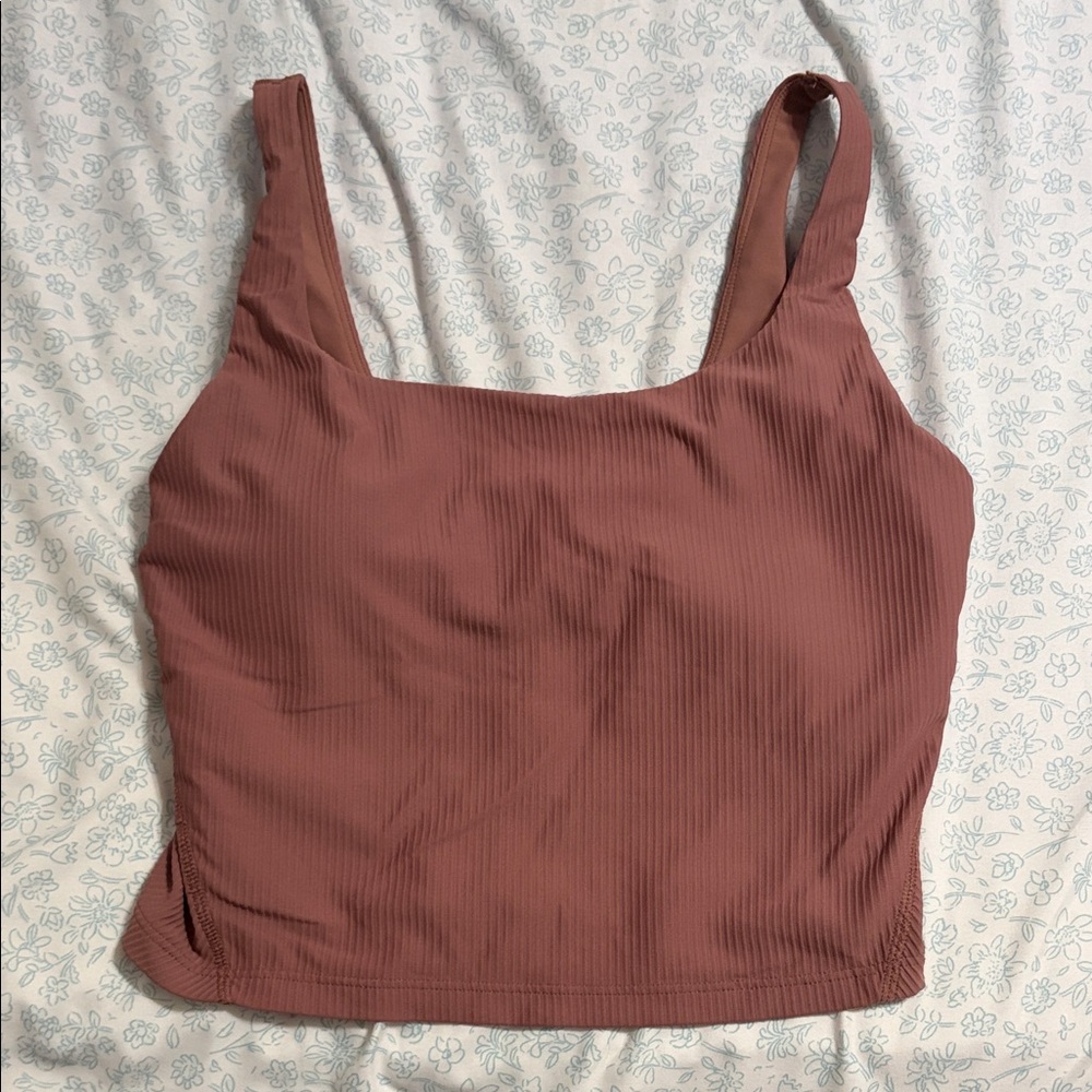 Old Navy Women's Dusty Rose Ribbed Tank Top